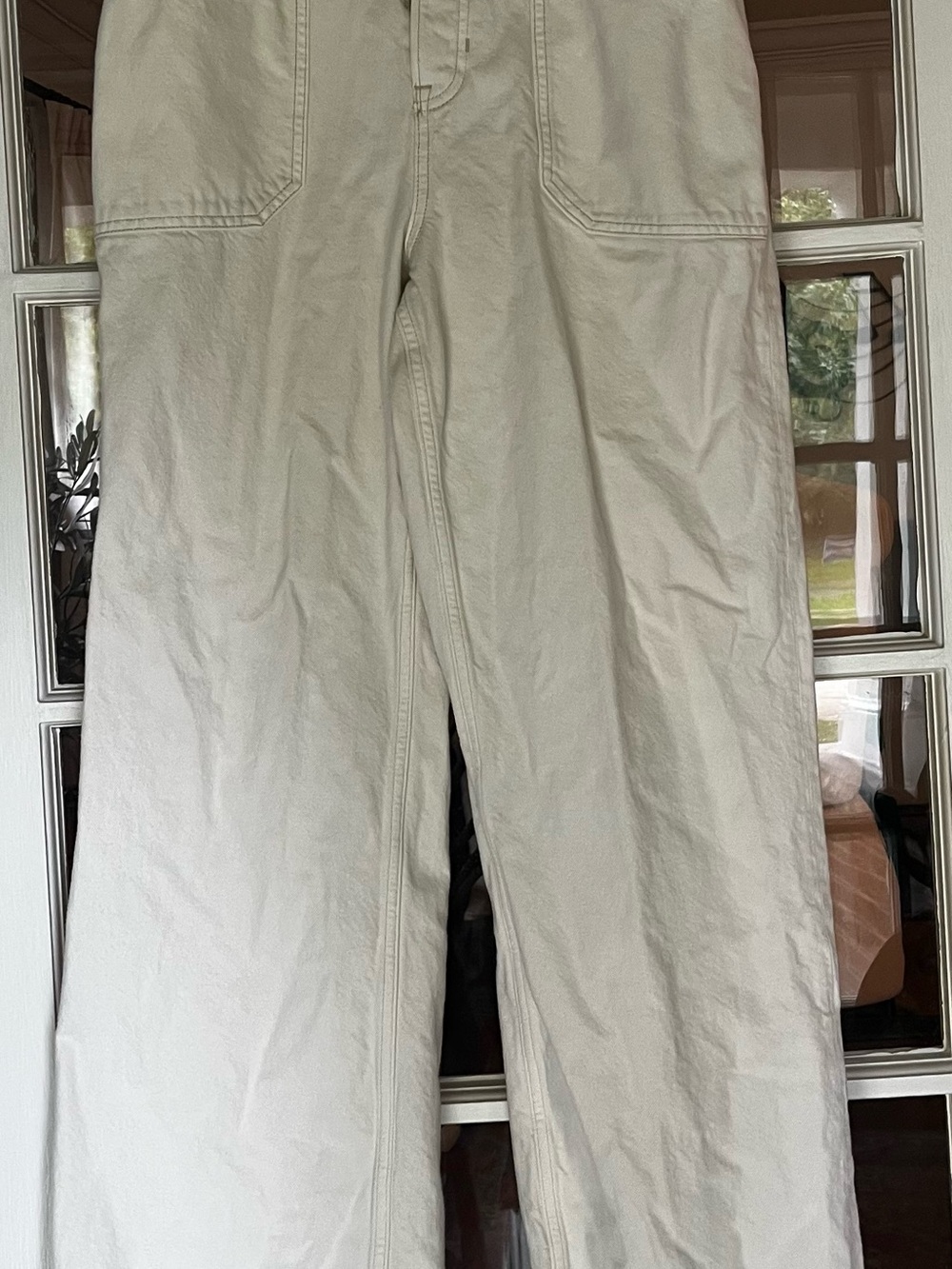 Free People We The Free Men's Wide-Leg Chino Pants in Light Khaki
